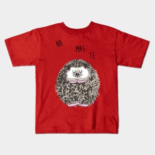 Namaste hedgehog Kids T-Shirt